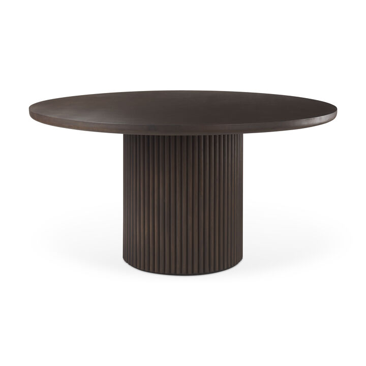 Terra Dark Brown Dining Table