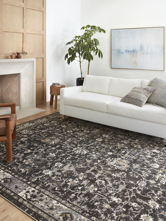 Estelle EST02 Charcoal/Grey 18" x 18" Sample Rug
