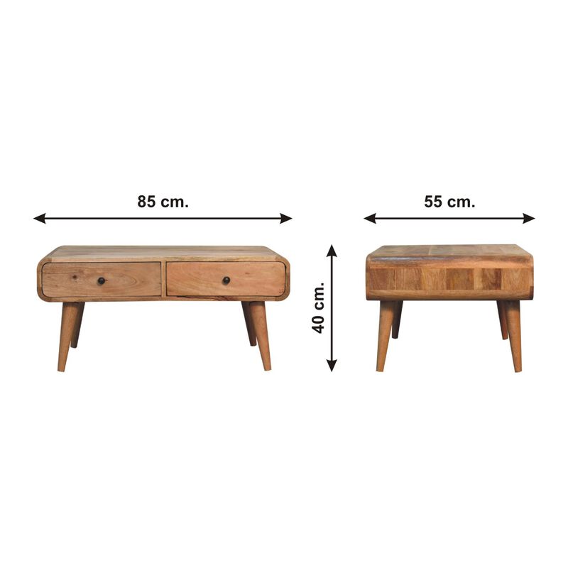 Sonata  Solid Wood 4 Drawer Coffee Table