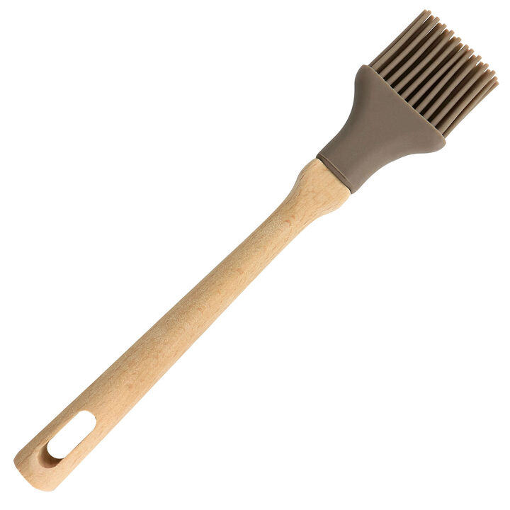 Martha Stewart Bainford Silicone Mini Brush Kitchen Utensil in Taupe