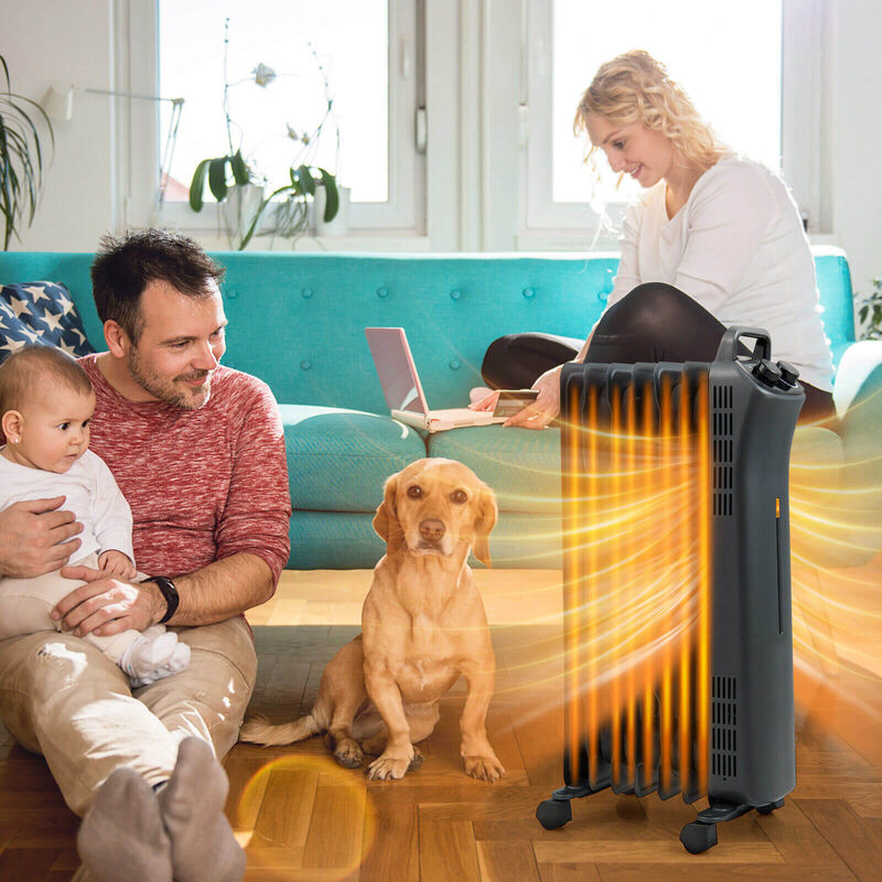 Oil Filled Space Heater with 3-Level Heat