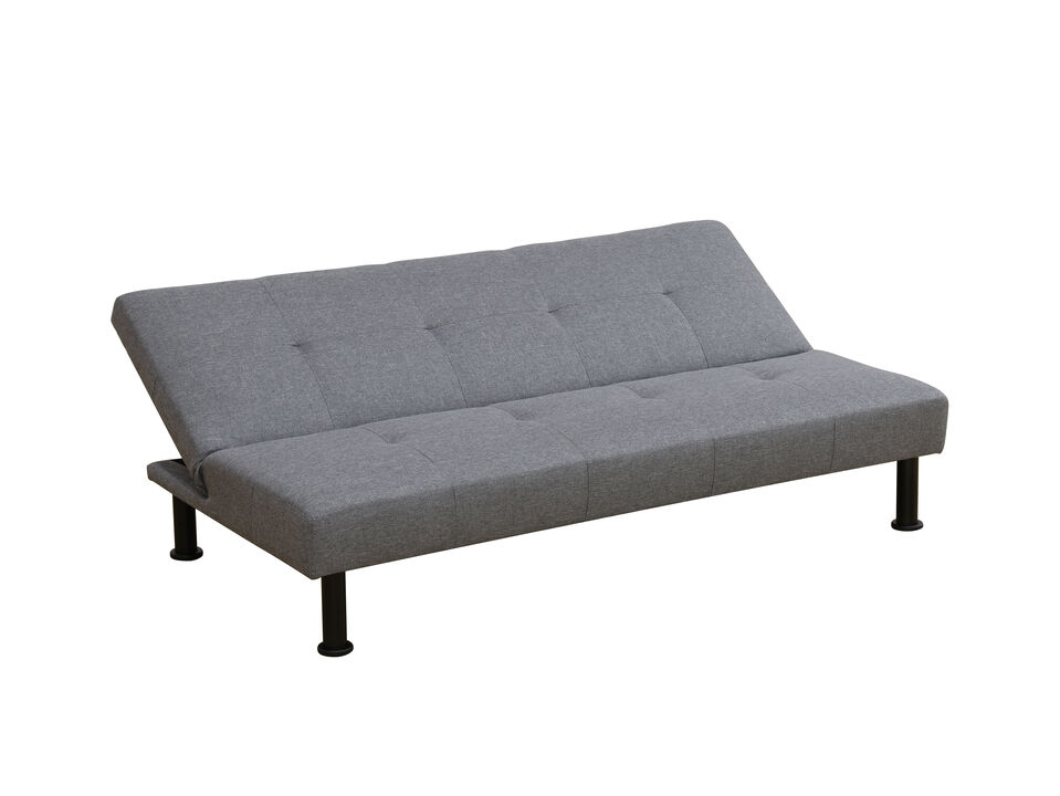 64 in. Linen Twin Size Sofa Bed