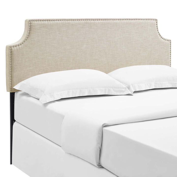 Modway - Laura Queen Upholstered Fabric Headboard Beige