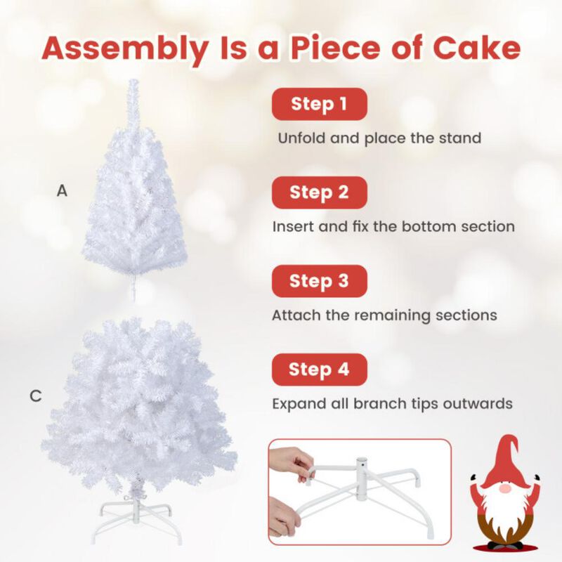 Artificial PVC Christmas Tree with Stand for Holiday Celebrations