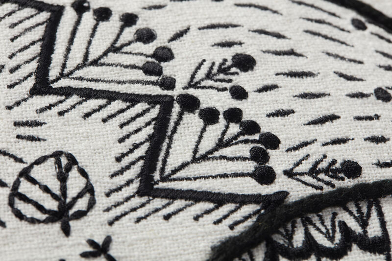 PLL0030 Black/Natural 18"x18" Poly Pillow