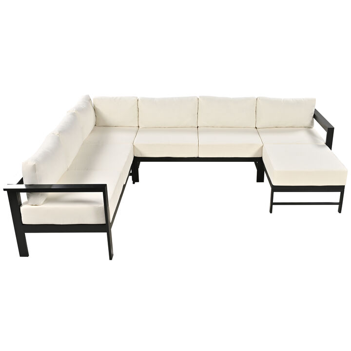 Merax U-shaped Multi-person Outdoor Sofa Set