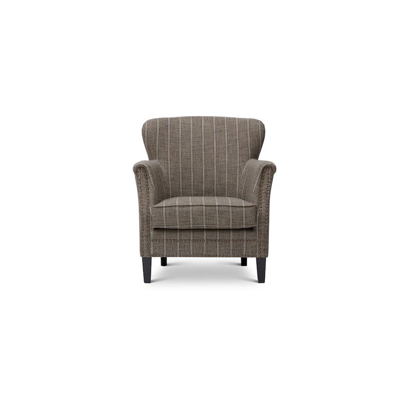 Jofran Layla Classic Upholstered Accent Chair with Nailhead Trim