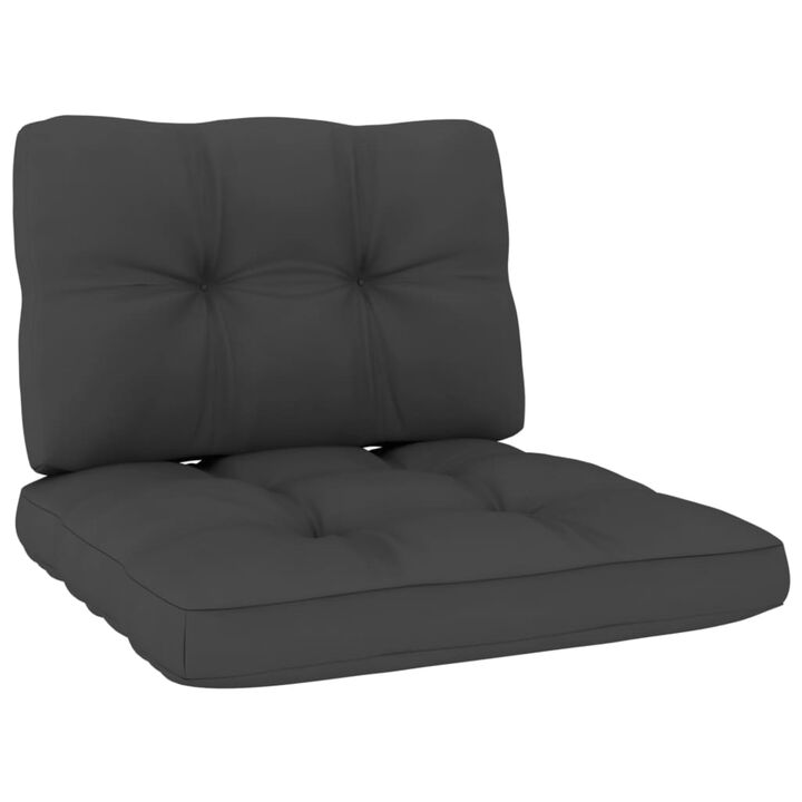 vidaXL Pallet Sofa Cushions 2 pcs Anthracite