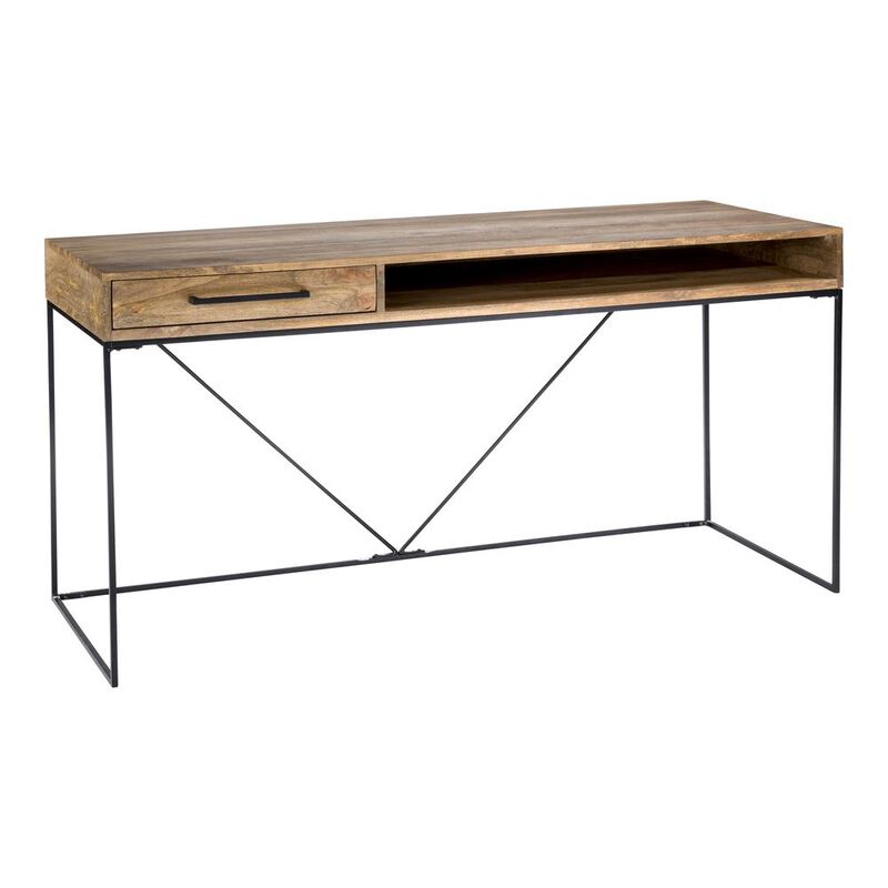 Sleek Industrial Colvin Desk - Natural Collection, Belen Kox