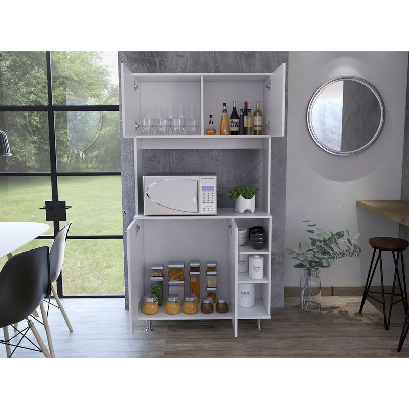 Bayshore 3-Shelf Pantry Cabinet White