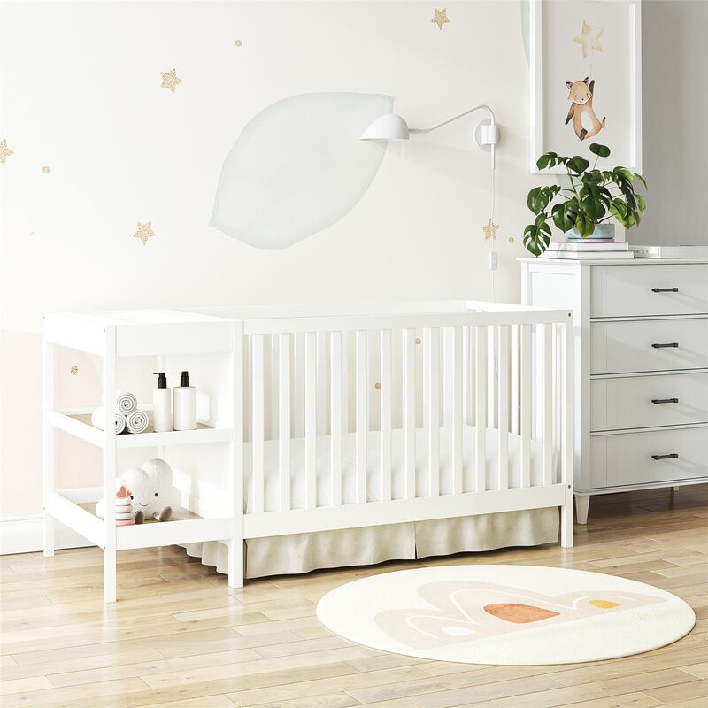 Baby Relax Ema 3-in-1 Convertible Crib & Changer Combo
