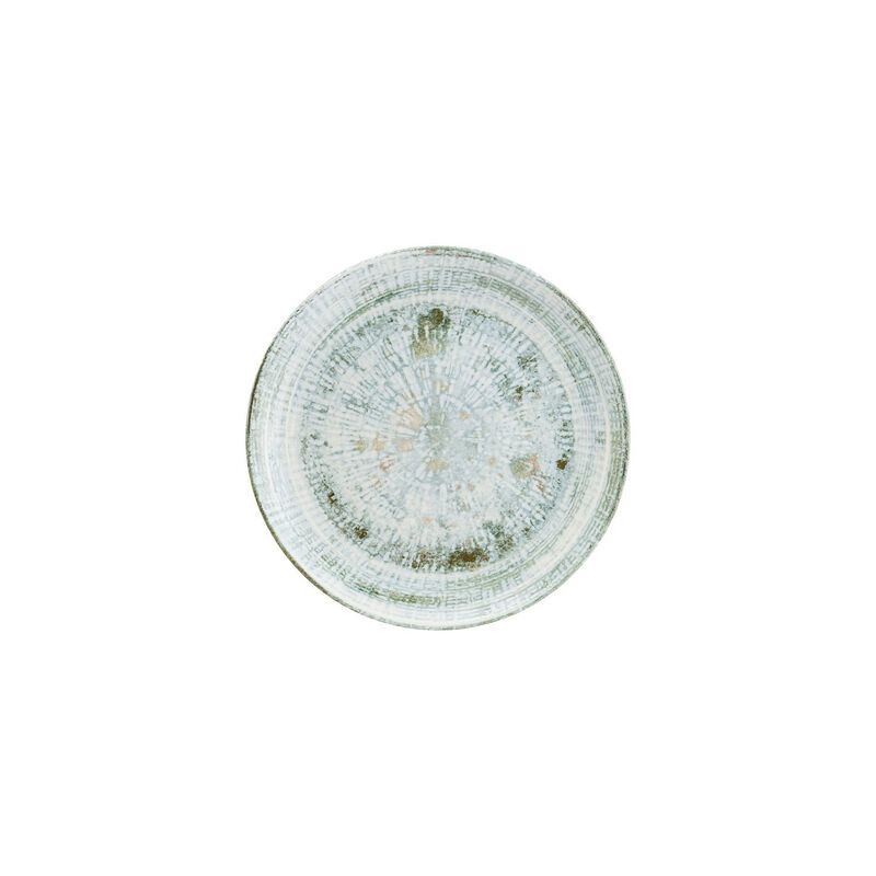 Odette dia.9" Round Decorated Porcelain Plate (Set of 4)