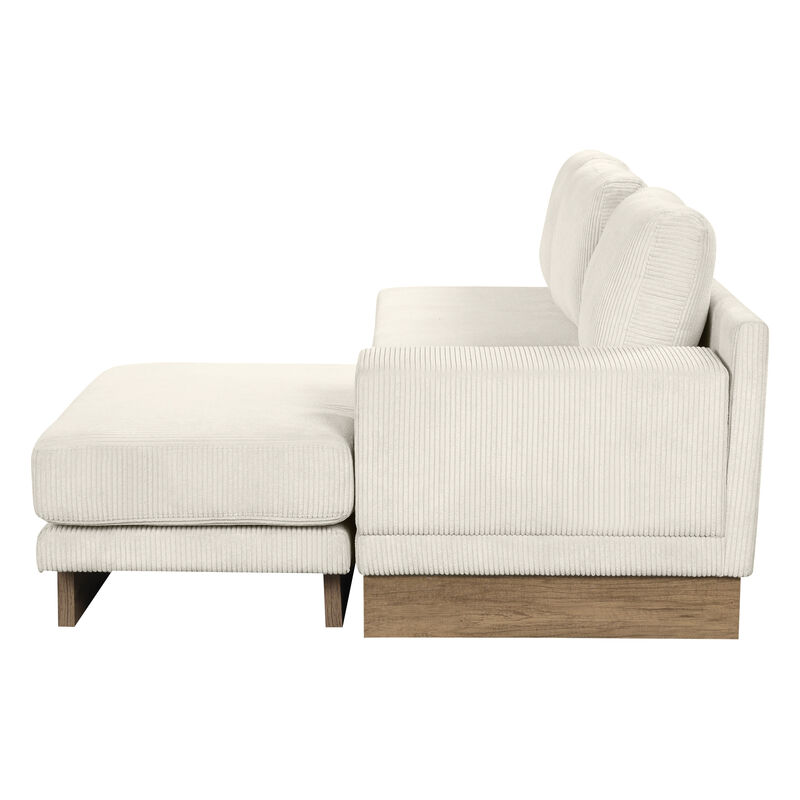 Merax L-shaped Sofa Sectional Sofa with Two USB Ports