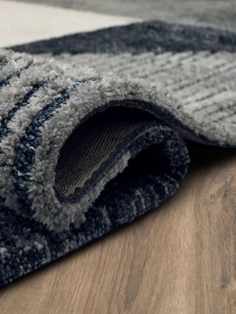 Bowen Oblique Blue 8'x10' Rug by Drew and Jonathan