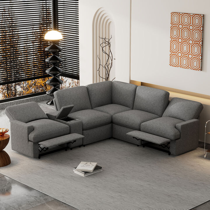 Merax Power Recliner Sofa Couch with Storage