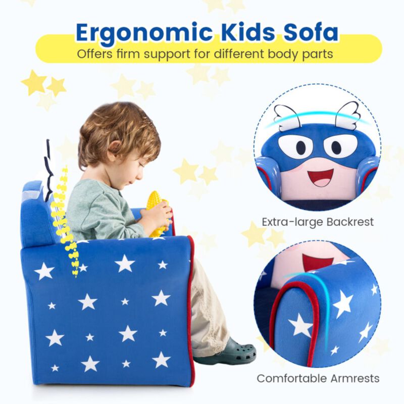 Hivvago Original Kids Sofa with Armrest and Thick Cushion