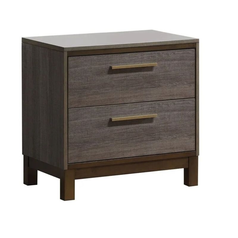 Streamdale Modern Nightstand with Two-Tone Finish