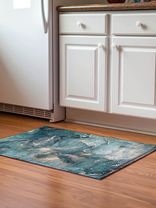 Odyssey OY11 Teal 20" x 30" Rug