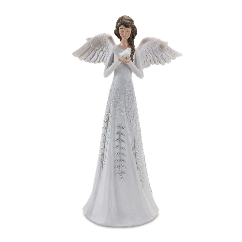 Angel Figurine Decorative Accent for Home or Garden Decor (Set of 2)