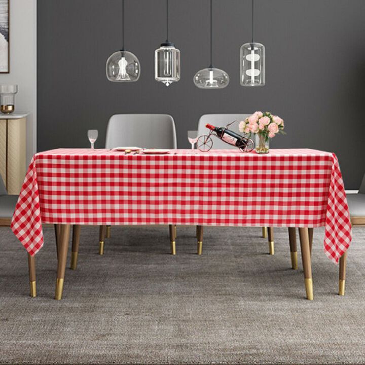 10 Pcs 60" x 126" Rectangular Polyester Party Tablecloth