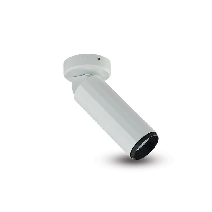 VONN Lighting LED Adjustable Surface Mounted Spotlight, Stock Item Beam Angle 36, White