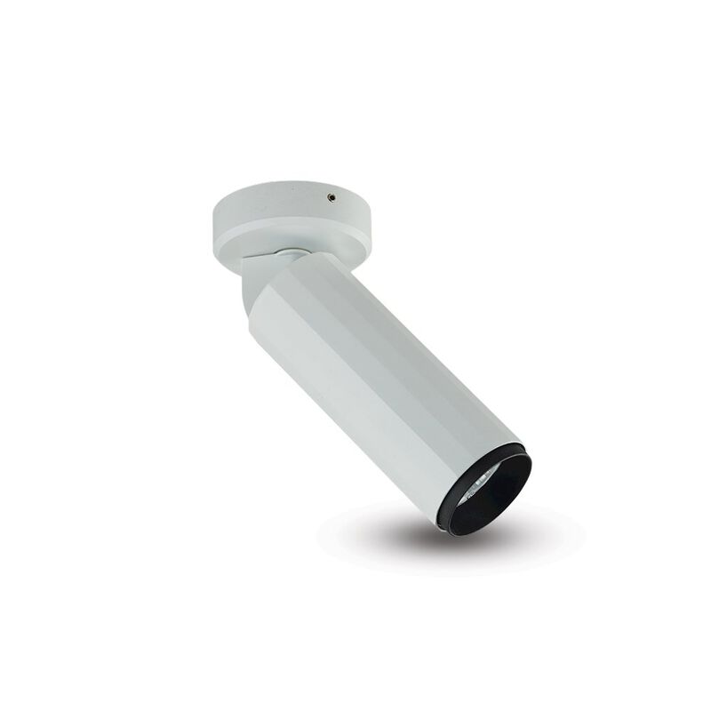 VONN Lighting LED Adjustable Surface Mounted Spotlight, Stock Item Beam Angle 36, White