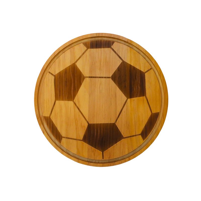 Soccer Ball Charcuterie Wood Board - 13"