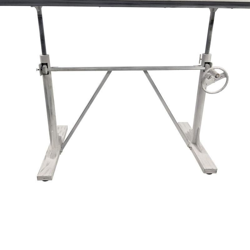 Carolina Living Brio Sit or Standing Adjustable Desk - Whitewash