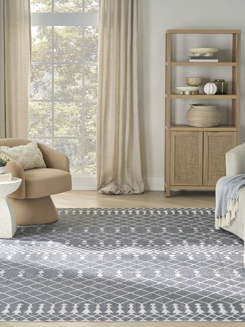 Astra Machine Washable ASW10 Denim 7'10" x 10' Rug