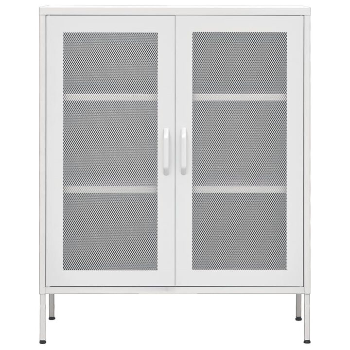 vidaXL Storage Cabinet 31.5"x13.8"x40" Steel