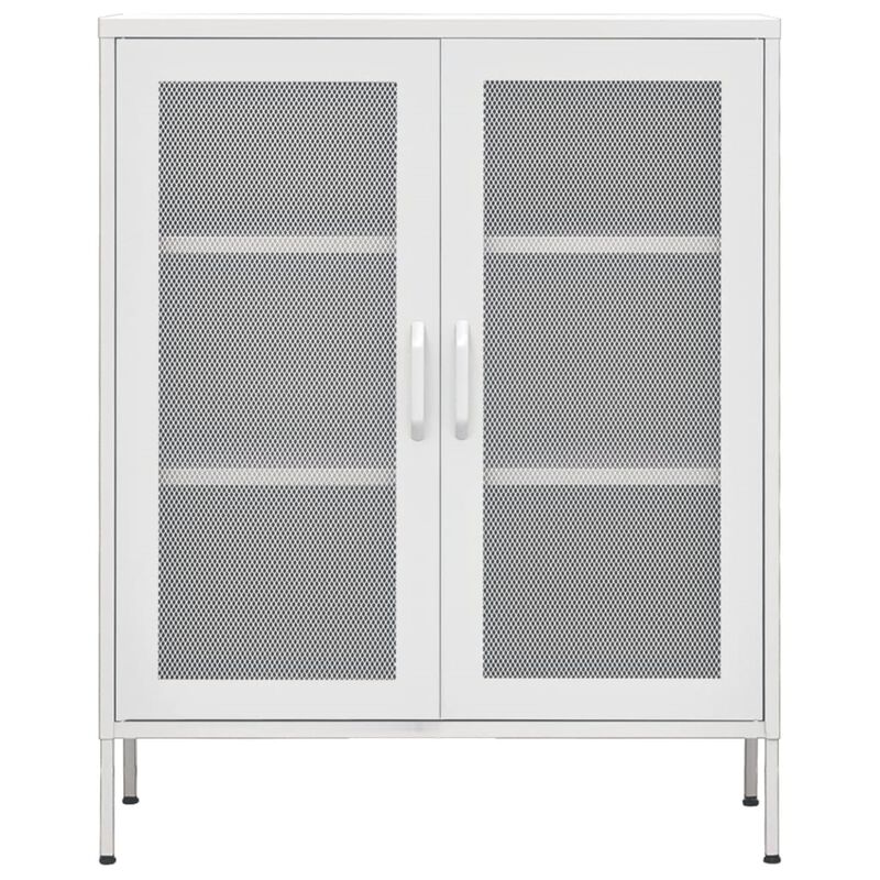 vidaXL Storage Cabinet 31.5"x13.8"x40" Steel