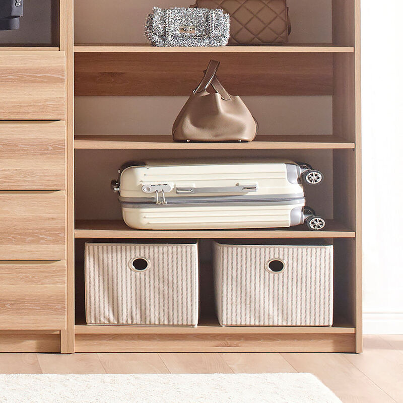 Prosper Oak Freestanding Walk in Wood Closet System