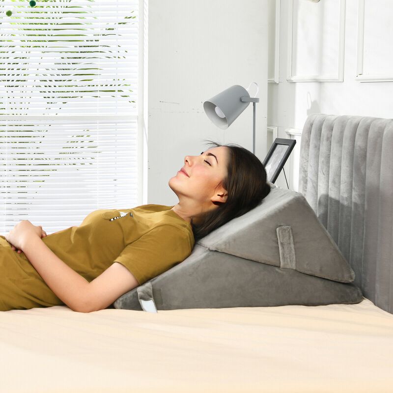 Adjustable Neck and Back Support Memory Foam Headrest for Comfort and Pain Relief