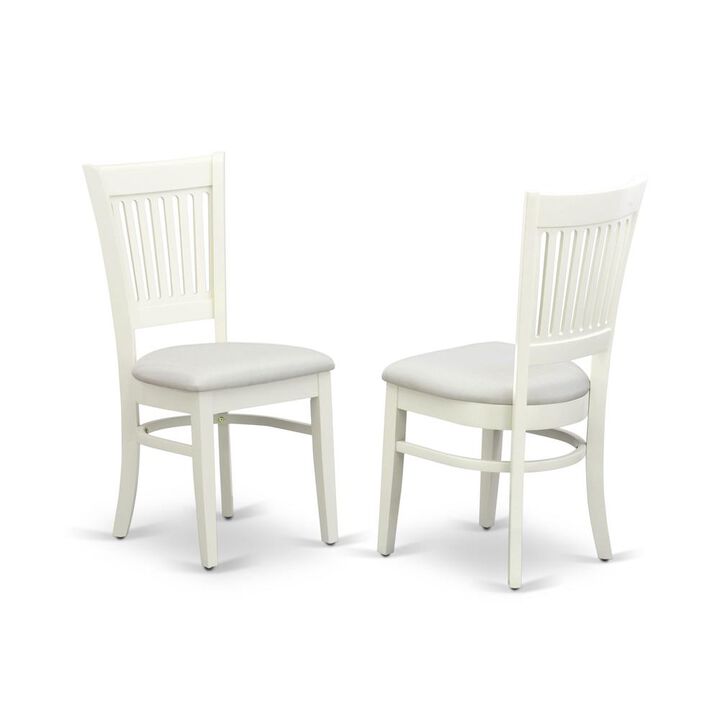 East West Furniture Dining Chair Oak, VAC-LWH-C