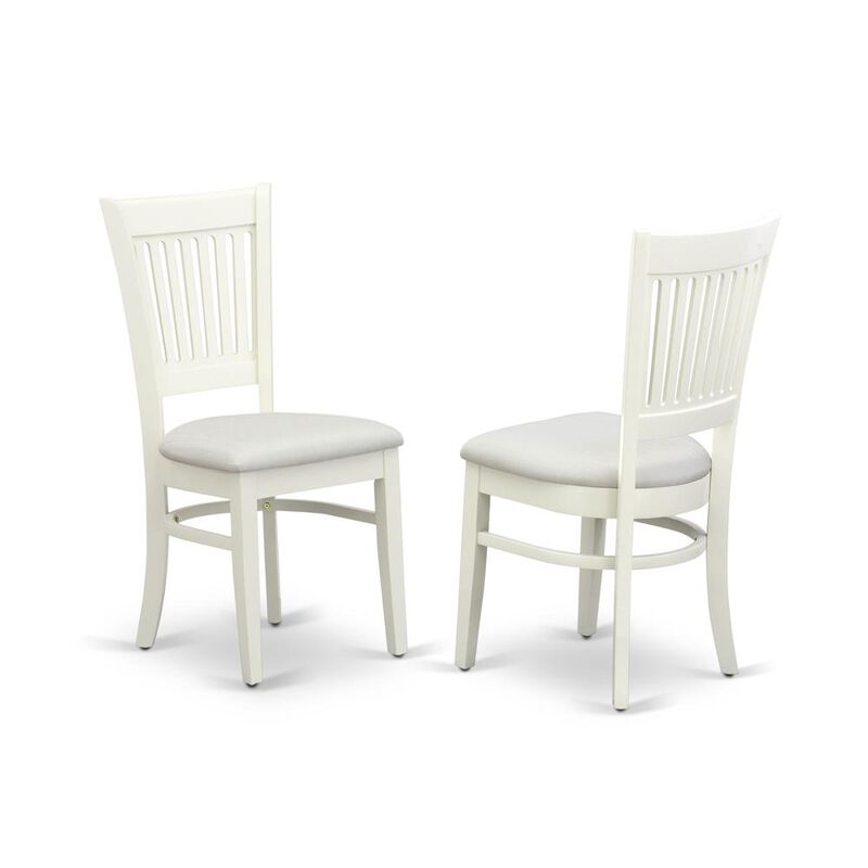 East West Furniture Dining Chair Oak, VAC-LWH-C