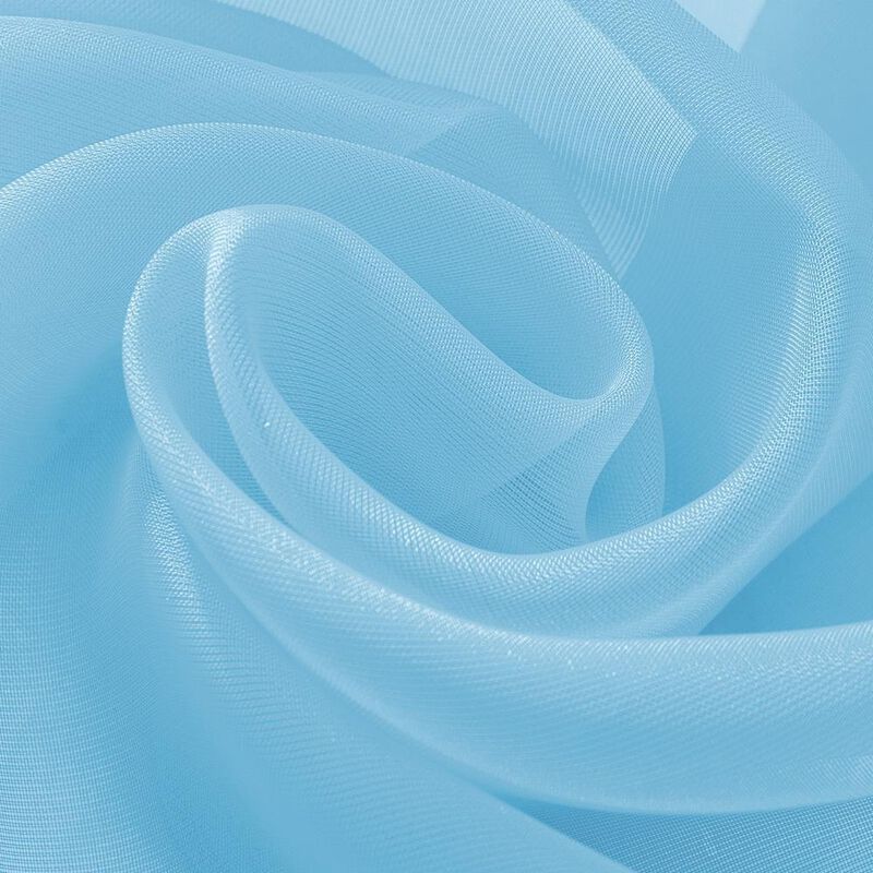 RT Designers Celine Sheer Rod Pocket Curtain Panel Pair - 55x90", Blue