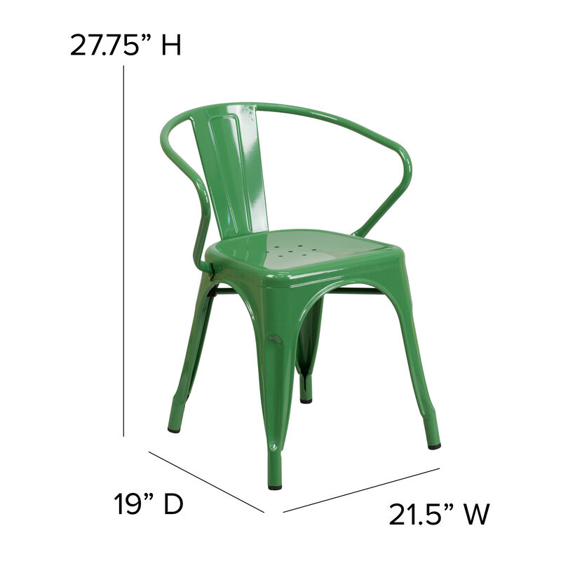 Metal Colorful Restaurant Chairs