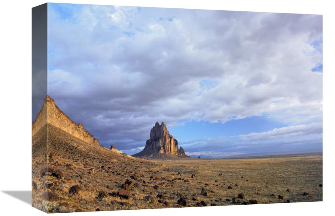 Shiprock, the basalt core of an extinct volcano, New Mexico-Canvas Art-16x12