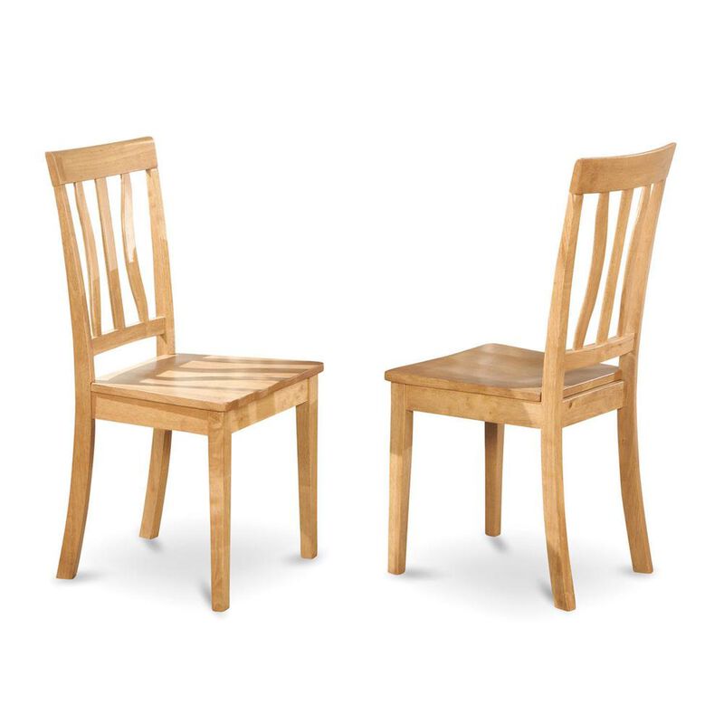 East West Furniture 5  Pc  Dining  room  set-Oval  dinette  Table  with  Leaf  and  4  Dining  Chairs