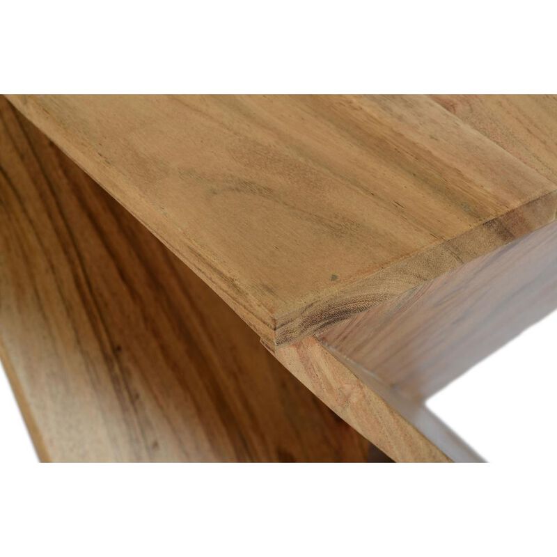 Jofran Solid Mango Hardwood Modern Angled Jasper Table