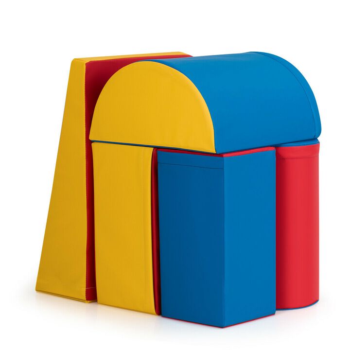 5-Piece Kids Crawl and Climb Foam Play Set for Preschoolers