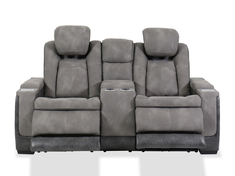 Next-Gen DuraPella Slate Dual Power Reclining Loveseat