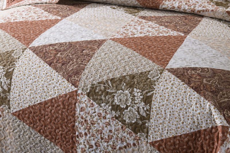 MarCielo 3 Piece Quilted Bedspread Quilt Set Lightweight Bedspread