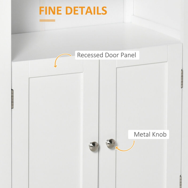 Bathroom Storage Cabinet with Shelves & Doors for Organized Bathroom Essentials