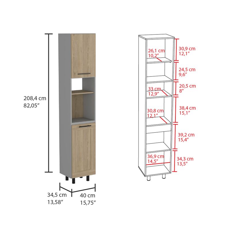 Kitchen Pantry Retrit, Kitchen, Light Pine