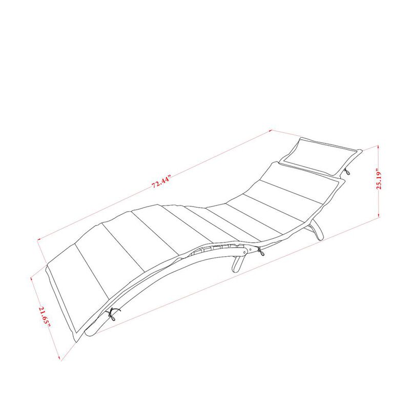 East West Furniture Outdoor Patio Garden Summing Pool Outdoor Lounge Chairs