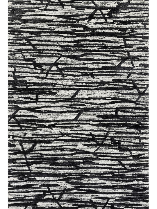 Juneau JY07 Ivory/Black 7'9" x 9'9" Rug