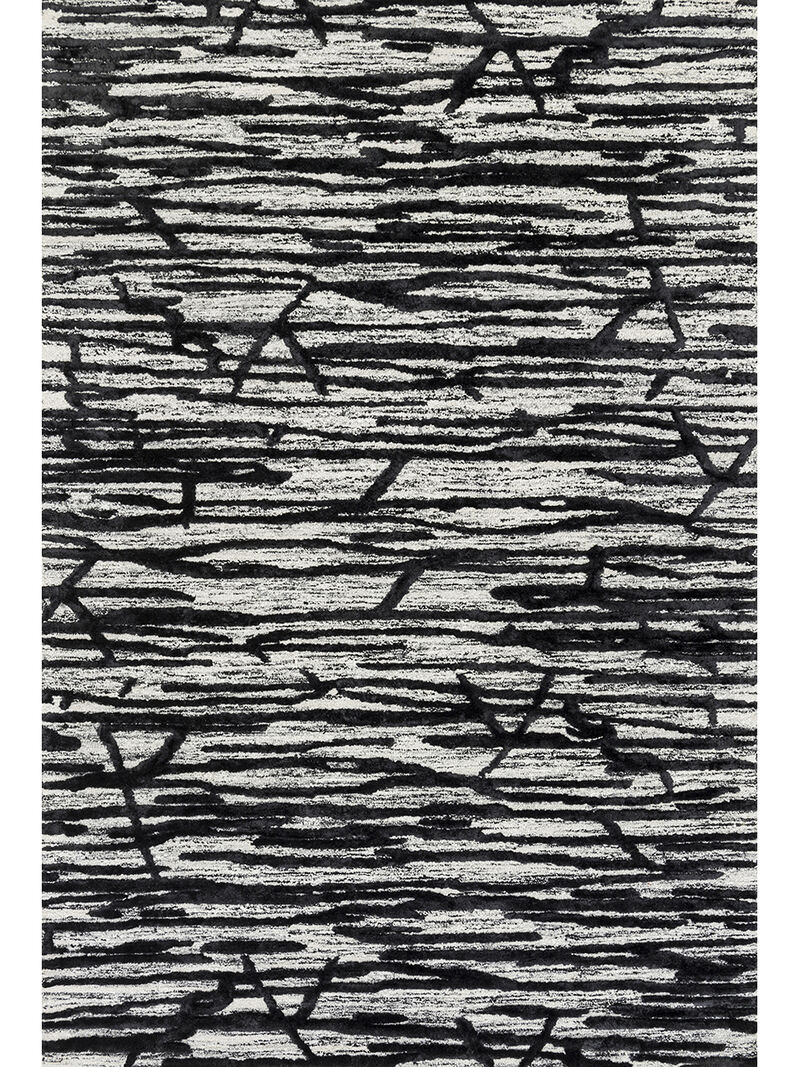 Juneau JY07 Ivory/Black 7'9" x 9'9" Rug