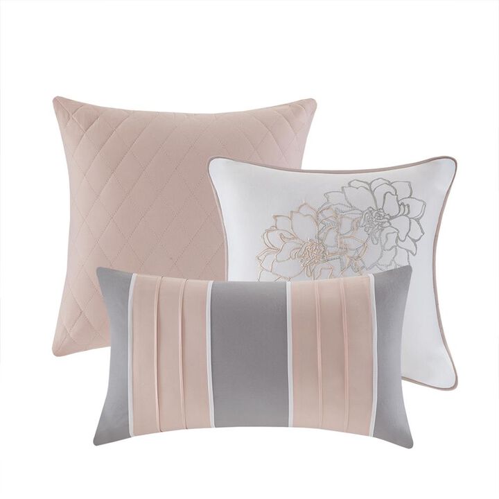 Belen Kox Graceful Blooms 7-Piece Printed Cotton Sateen Comforter Set, Belen Kox