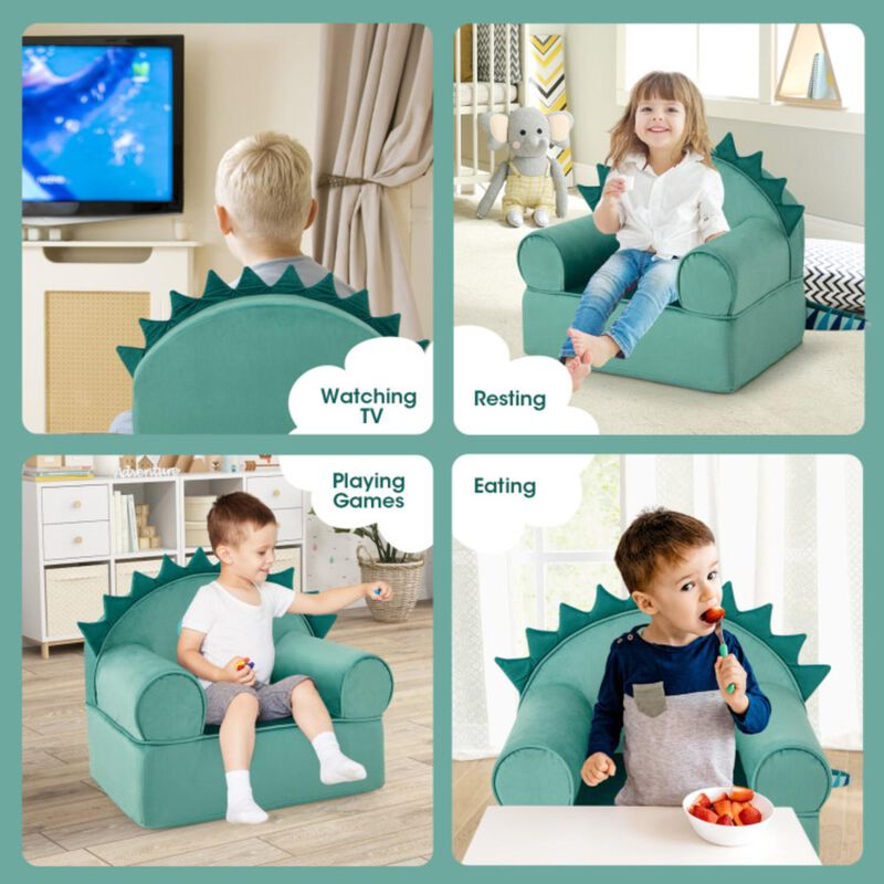 Hivvago Original Kids Sofa with Armrest and Thick Cushion